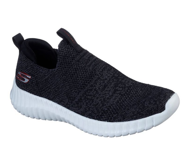 Skechers Elite Flex - Aelway - Boys Slip On Shoes Black/Grey [AU-WC5885]